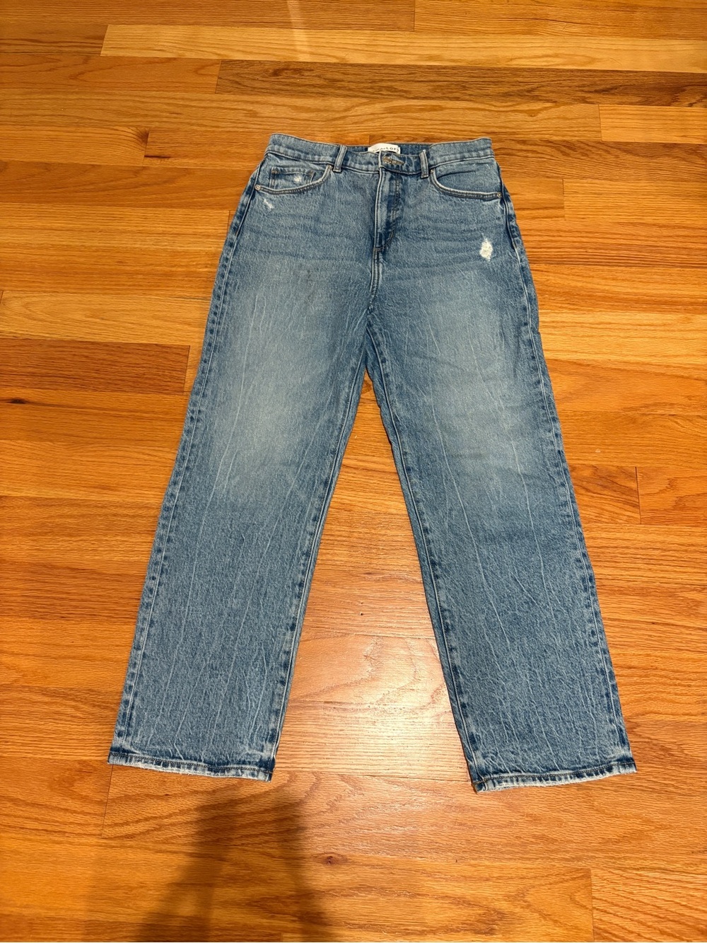 LOFT Light Blue Straight-Leg High Waisted Women's Jeans